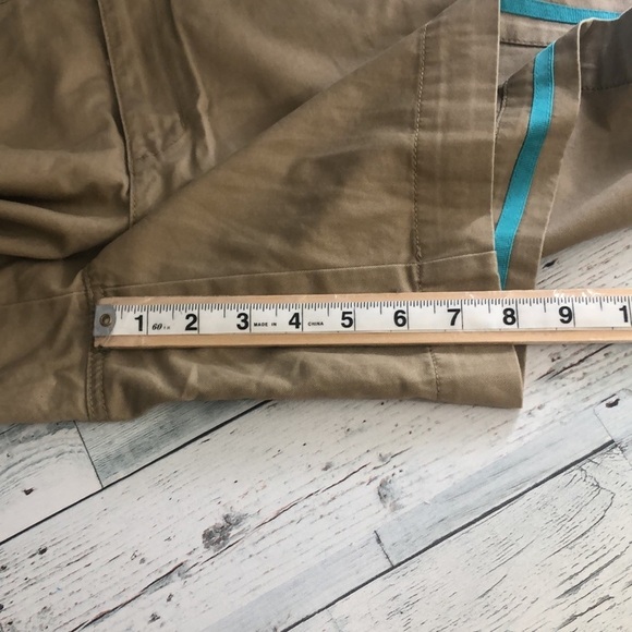 Venezia Khaki Snap Pocket Shorts 16 - Picture 7 of 8